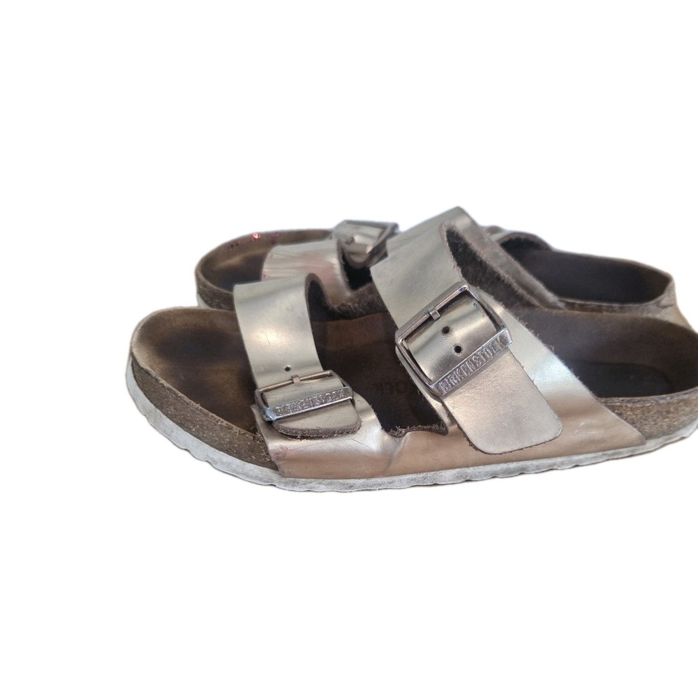 Birkenstock Arizona‎ Leather Metallic Rose Gold Soft Women 40 9/9.5